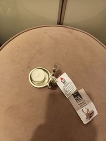 Silver metal christmas stag T-light holder