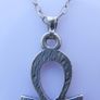 Vintage Sterling Silver 925 Ankh Pendant and Chain length 16,5" / 2,37g Image 6