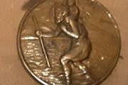 yellow metal st Christopher  (2) I'm a Catholic
