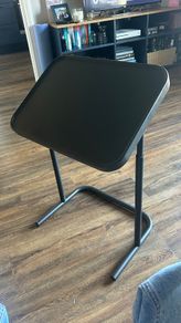 Adjustable Folding TV Tray Table, Laptop Stand in Black
