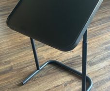 Adjustable Folding TV Tray Table, Laptop Stand in Black