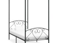 main image for ad Canopy Bed Frame Grey Metal 120x200 cm