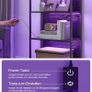 LED 6 Tier Bookcase with Adjustable Shelf with Steel Frame Image 4