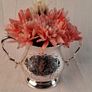 Vintage Silver-Plated Sugar Bowl / Decorative Flower Vessel Image 7