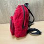 JanSport Mini Red Corduroy Backpack - Vintage Classic Logo - Retro Y2K Image 2