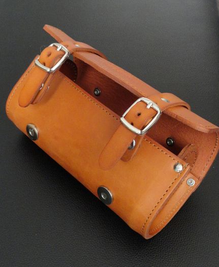 Heritage Premium Leather Saddle Bag 0.7L - Honey