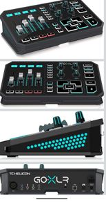 TC Helicon GoXLR Revolutionary Online Broadcaster Platform with 4-Channel Mixer, Motorized Faders, Sound Board and Vocal Effects, PC Compatible Only