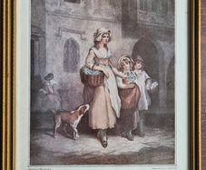 Vintage Framed Prints - "Cries of London" by Francis Wheatley (Set of 6)