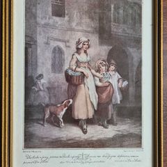 Vintage Framed Prints - "Cries of London" by Francis Wheatley (Set of 6)