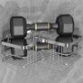 Brand New Yazoni Corner Shower Caddy 4 Pack, Image 3