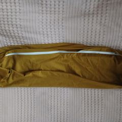 Bolster Throw Pillow Cover 20 x 55cm mustard