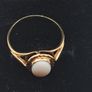 9ct  opal yellow gold ring size M Image 2