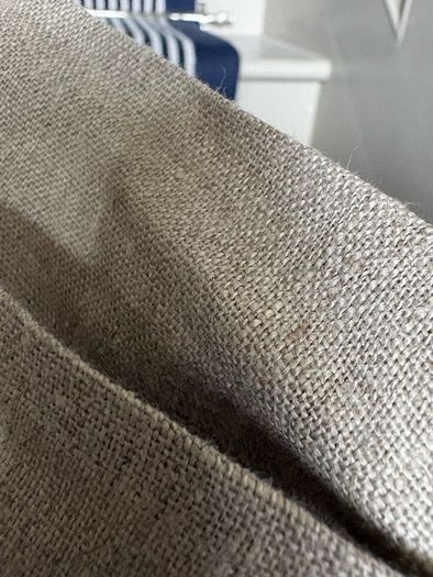 New bespoke 100% linen 50cm x 31cm cushion COVER in natural, Moss or winter white