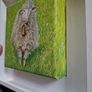 Original Oil Painting  - Jingle Bell Lamb Image 2