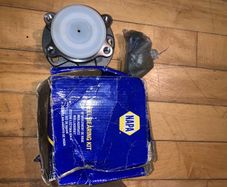 Rear right wheel bearing + splash guard heat shield