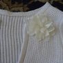 Girls white bolero top 5-6yo Image 3