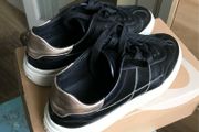 Hogan Black Leather Trainers
