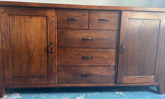 Sideboard & matching mirror