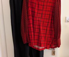 NEXT Red Top & Wide-Leg Trousers (UK 18 / 2XL)