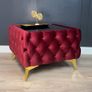 Red velvet coffe table Image 5