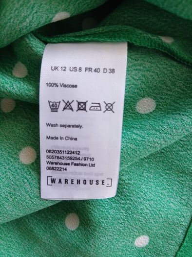 Warehouse polkadot midi dress 12
