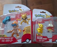 2 Pokemon Figurine Sets Pikachu Fuecoco Beldum Monferno Abra