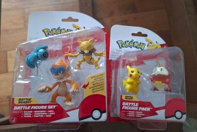 2 Pokemon Figurine Sets Pikachu Fuecoco Beldum Monferno Abra