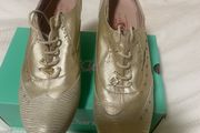 ladies gold shoes