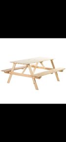 Outsunny 4-Seater Wooden Picnic Bench Set-Fir Wood