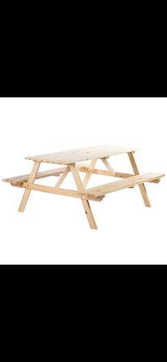 Outsunny 4-Seater Wooden Picnic Bench Set-Fir Wood