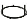 Round Coffee Tables, Set of 2 End Table, Nesting Tables, Side Table with Metal Frame for Living Room/Bedroom/Balcony/Office/Apartment, Diameter 23.6/15.7 IN (Black Frame, Black Wood Marble Finish Top Image 4