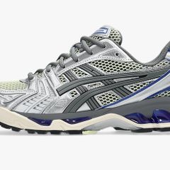 ASICS Gel Kayano 14 (Soft Yellow/ Asics Blue)   EU 42 No insoles