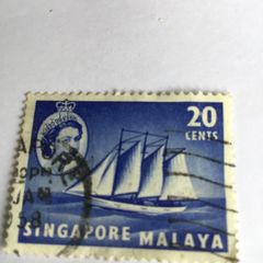 Queen Elizabeth stamp (Singapore/Malaya)