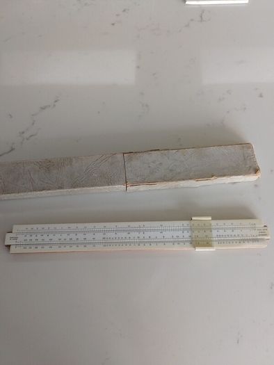 Vintage "Unique" Legible Slide Rule Model 95 C with Original Box  Made in England