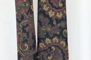 Christian Dior Tie Paris Paisley Silk Mens Vintage Designer Necktie Italy