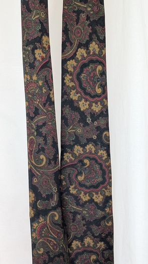 Christian Dior Tie Paris Paisley Silk Mens Vintage Designer Necktie Italy