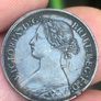 1861 Farthing Victoria Image 2