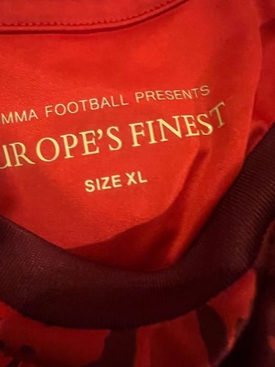 mens   red Portugal soccer jersey size xl