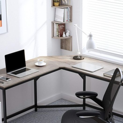 _Corner Desk, L-Shaped Computer Desk, Office Desk, Study