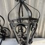 Vintage wrought iron lighing sconcrs x2 and ceiling piece. C1960 Image 2