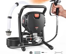 Airless Paint Sprayer, 750W 3000PSI High Efficiency Electric Airless Sprayer, Fine And Even Painting Effect, Handheld Paint Sprayers for Home Interior and Exterior Furniture and Fences 220v 3 pin plug