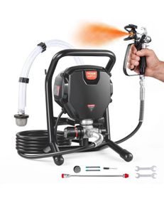 Airless Paint Sprayer, 750W 3000PSI High Efficiency Electric Airless Sprayer, Fine And Even Painting Effect, Handheld Paint Sprayers for Home Interior and Exterior Furniture and Fences 220v 3 pin plug