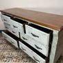 FLASH SALE ! Was 595 Now 495 ! Painted & Distressed Solid Wood Vintage Commode Image 4