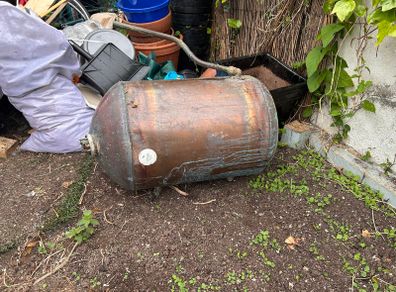 Old Copper cylinder