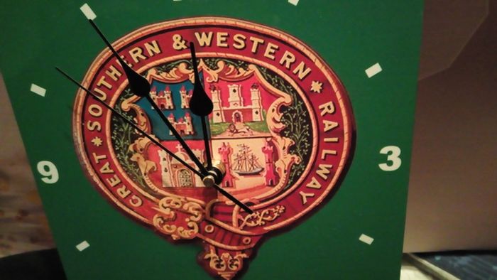 Kingsbridge station novelty clock Irish railway novelty item