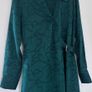 Jaeger Floral Jacquard Midi Wrap Dress Image 4