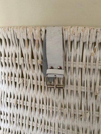 Large White Wicker Stoage Basket