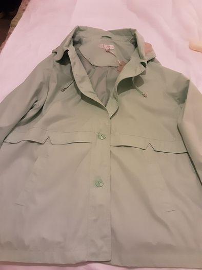 Hooded Jacket from Debenhams   Size: 20 UK .. 48 EU  ..  Colour: Pastel Green/Final Price Drop
