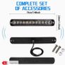 Clear Lens 12LEDSx4 Utility Strip Light Bar Surface Mount for 12V-24V Image 3