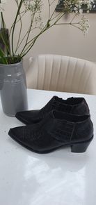 Seven7 black shoe boots Sz 7.5 - Bnwot Rrp 59.99